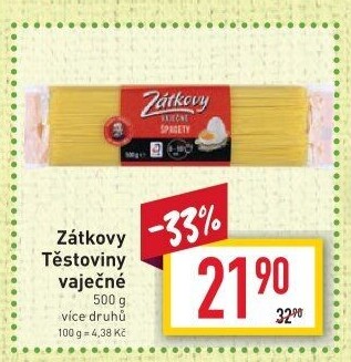 Těstoviny vaječné Zátkovy