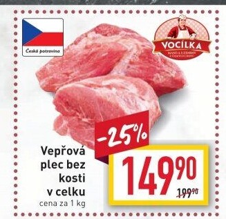 Vepřová plec bez kosti Vocílka