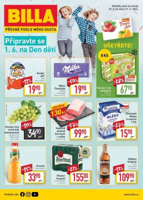 akční leták BILLA 25.5.2022-31.5.2022