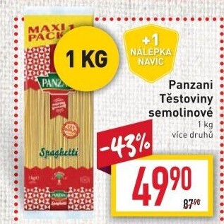 Těstoviny Panzani