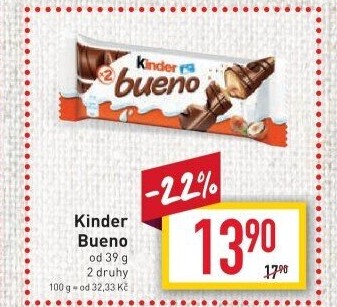 Tyčinka Bueno Kinder