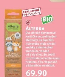 Kartáček na zuby bambusový dětský Alterra