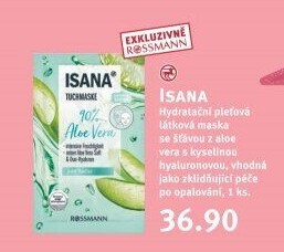 Textilní pleťová maska Isana