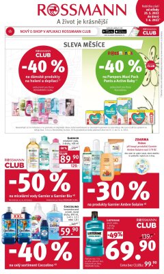 akční leták ROSSMANN drogerie 25.5.2022-7.6.2022