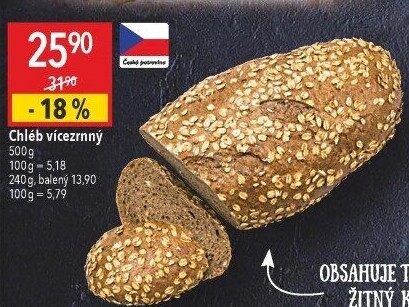 Chléb vícezrnný