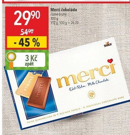 Čokoláda Merci