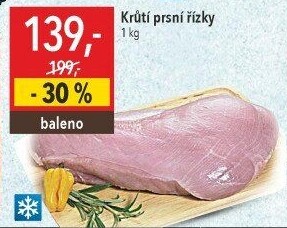 Krůtí prsní řízky mražené