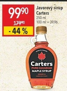 Javorový sirup Carters