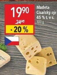 Sýr Císářský 45% Madeta
