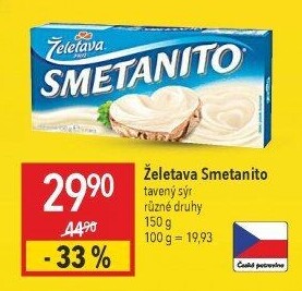 Sýr tavený Smetanito Želetava