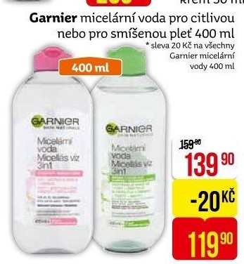 Micelární voda Garnier