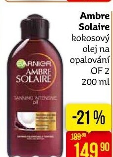 Olej na opalování OF 2 Ambre Solaire Garnier