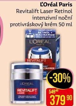 Pleťový krém proti vráskám Revitalift Laser Retinol L'