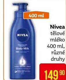 Tělová mléka Nivea