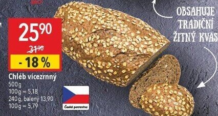 Chléb vícezrnný