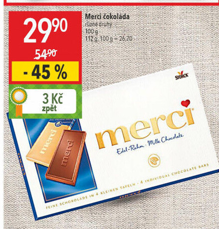 Čokoláda Merci