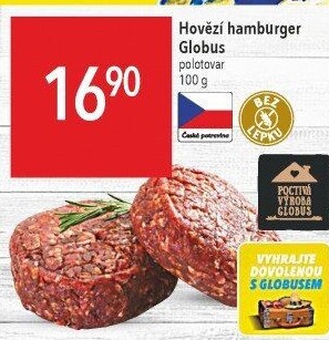 Hovězí hamburger Globus