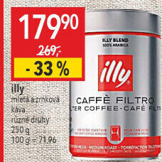 Mletá káva Espresso Illy