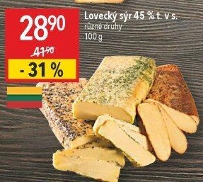 Sýr lovecký 45%
