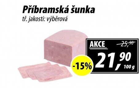 Šunka výběrová příbramská