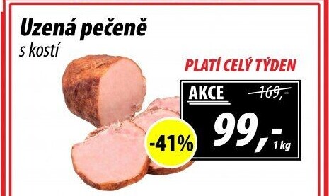 Uzená pečeně s kostí