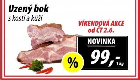 Uzený bok s kostí