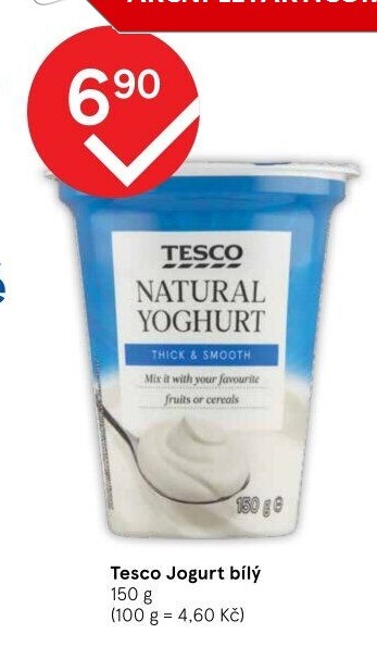 Bílý jogurt Tesco