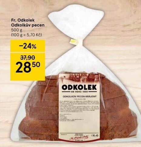 Chléb Odkolkův pecen Odkolek