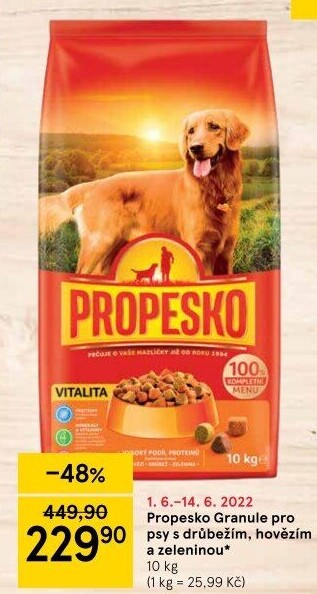 Granule pro psy Propesko