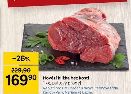 Hovězí přední bez kosti - kližka
