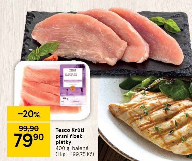 Krůtí prsní řízky Tesco