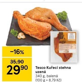 Kuřecí stehna uzená Tesco