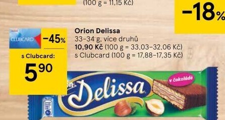 Oplatky celomáčené Delissa Orion