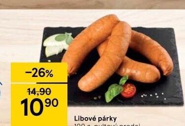 Párky libové Kostelecké uzeniny