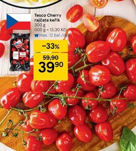 Rajčata cherry keříková Tesco