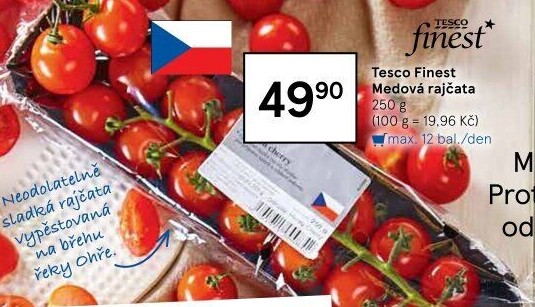 Rajčata keříková Tesco Finest