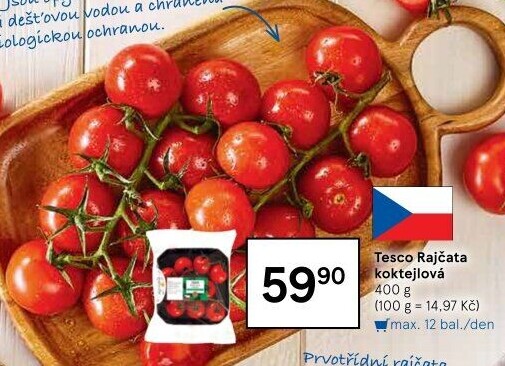 Rajčata koktejlová Tesco