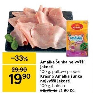 Šunka Amálka nejvyšší jakosti Krásno