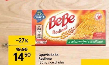 Sušenky Rodinné BeBe Opavia