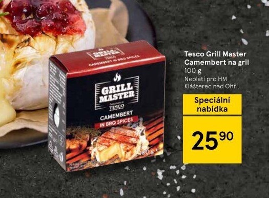 Sýr Camembert na gril Grill Master Tesco