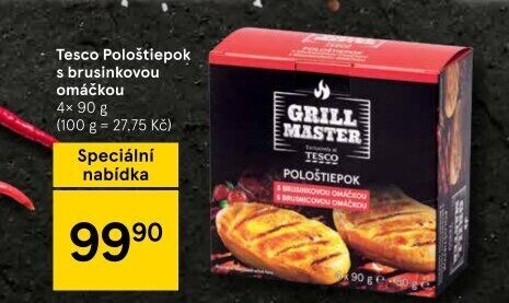 Sýr Pološtiepok na gril Grill Master Tesco