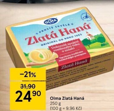 Tuk Zlatá Haná Olma