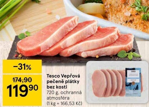 Vepřová pečeně bez kosti Tesco