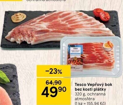 Vepřový bok bez kosti Tesco