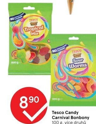 Želé bonbony Candy Carnival Tesco