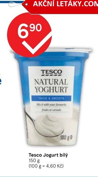 Bílý jogurt Tesco