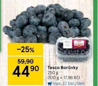 Borůvky Tesco