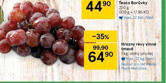 Hrozny tmavé bezsemenné