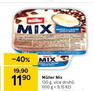 Jogurt Müller Mix