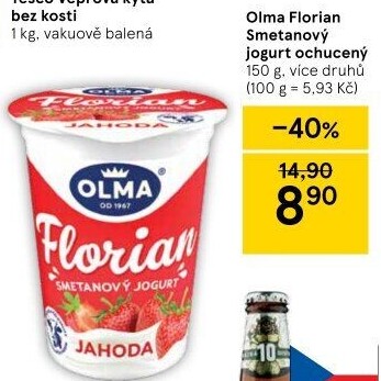 Jogurt smetanový Florian Olma